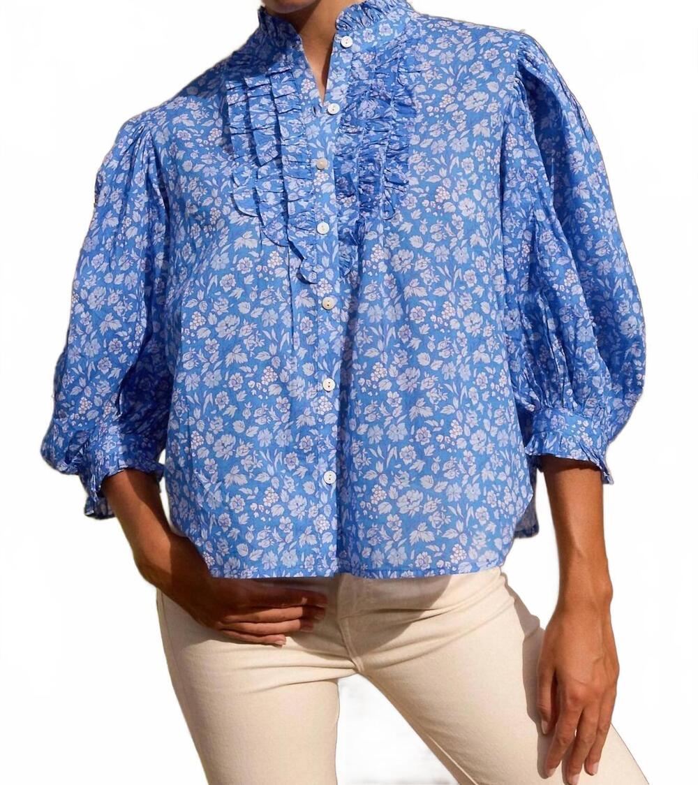 NEW OLIPHANT ditsy top in blue floral